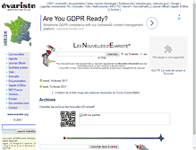 Tablet Screenshot of evariste.org